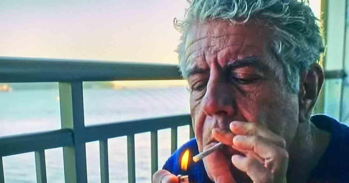 anthony bourdain smoking a cigarette Anthony Bourdain: Stoned in Seattle