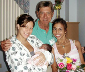Olivia (with Natalia), Joe & Jessica Namath