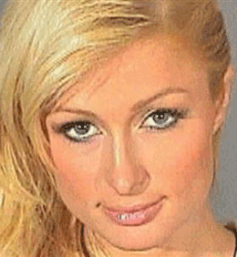 Paris Hilton mug shot